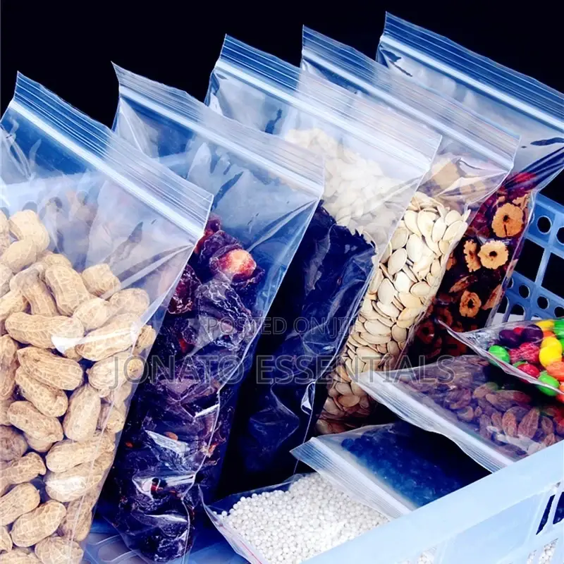 100pc Zip Lock Storage Bags, Zip Seal Bags