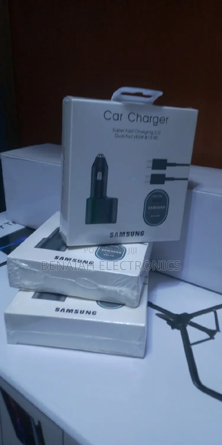 Samsung Car Charger.Fast Charger.Max 45 Watts (New Arrivals)