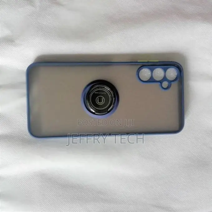 Case With Ring-Compatible Samsung A14- BLUE