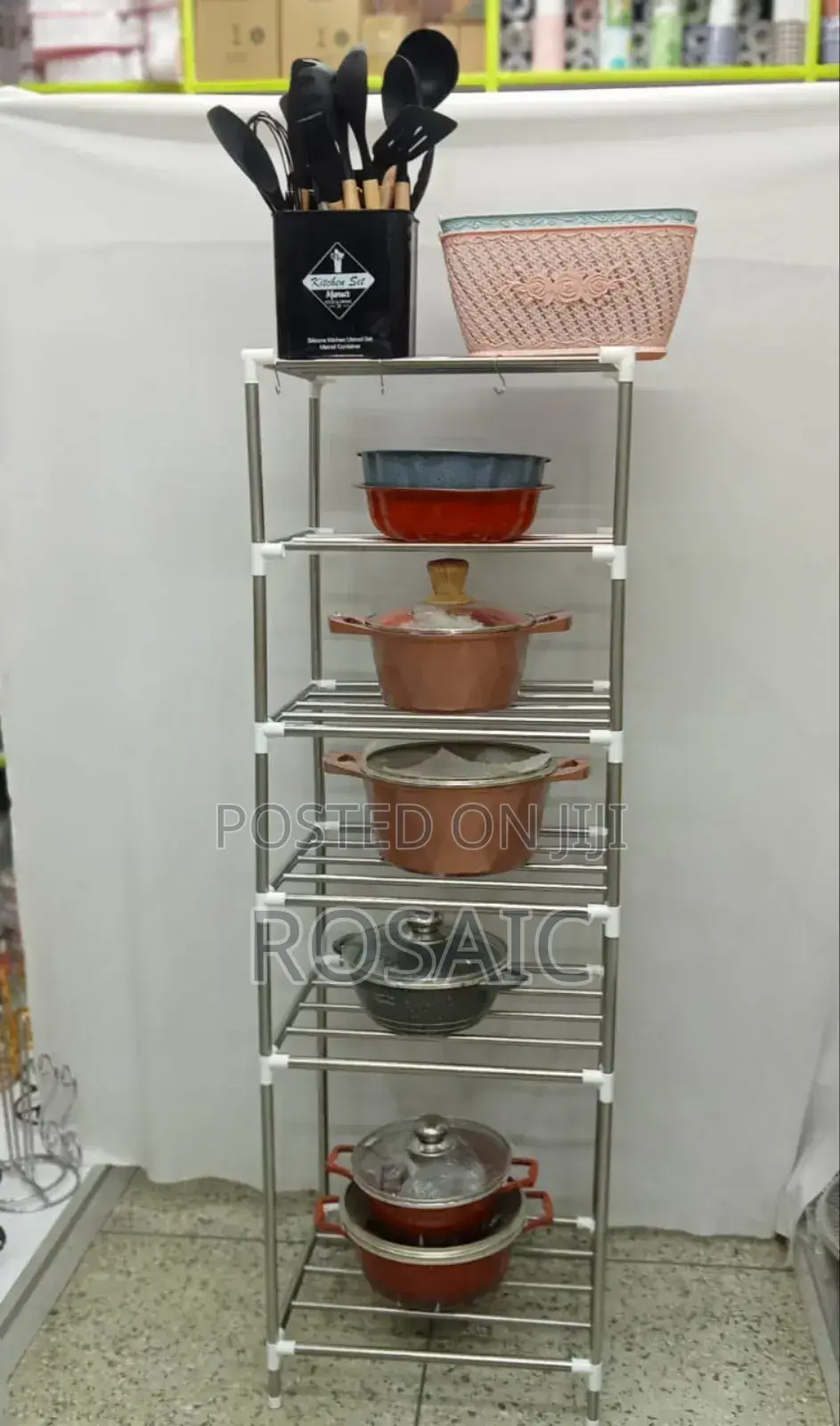 *6 Layer Adjustable Stainless Steel Pot Holder*