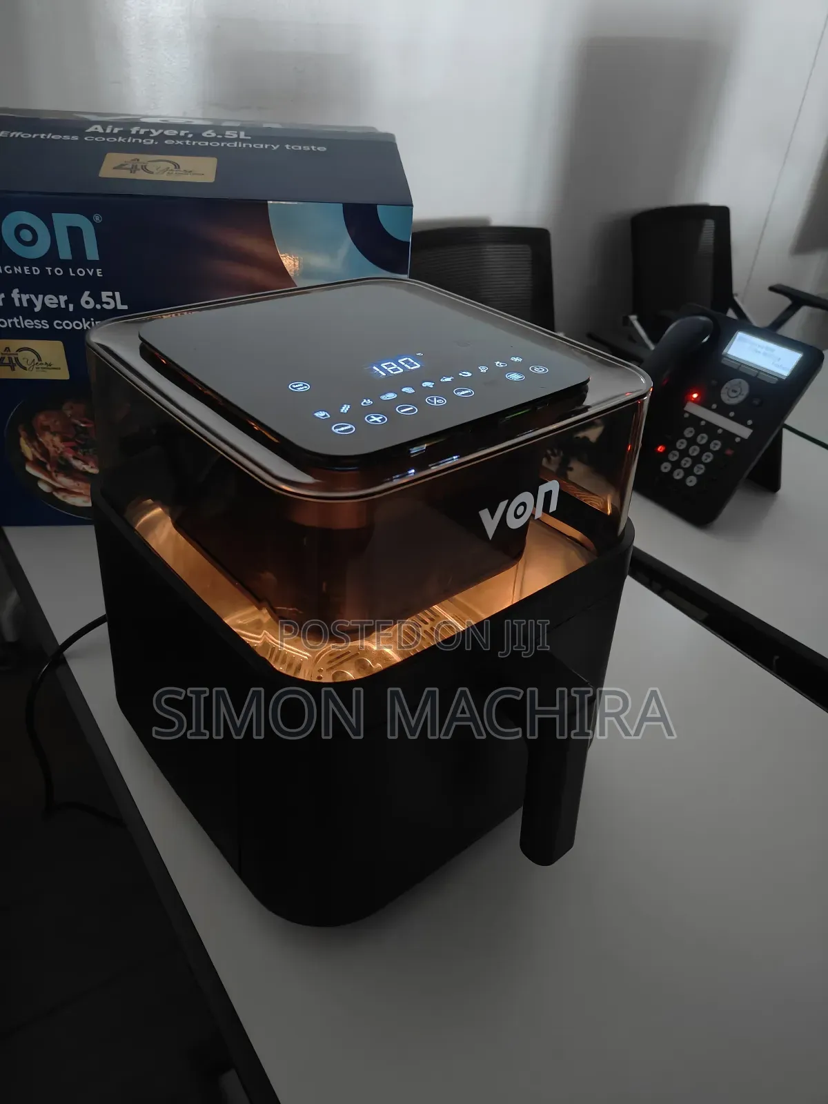 Von Airfryer 6.5litres Digital. Von Air Fryer