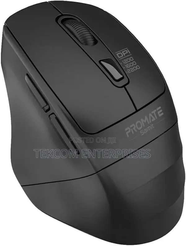 Promate 2.4ghz Ergonomic Silent Click Wireless Mouse