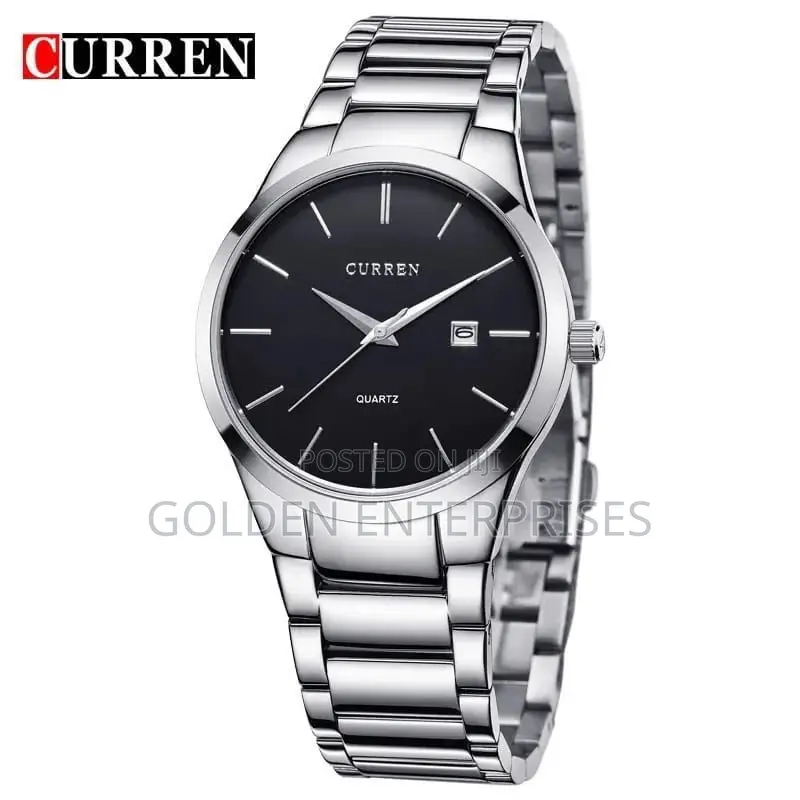 CURREN Gents #8106 Stainless Steel Strap Watch