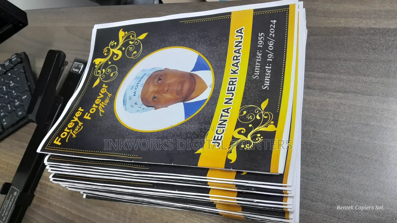 A3 Eulogies Printing High Quality