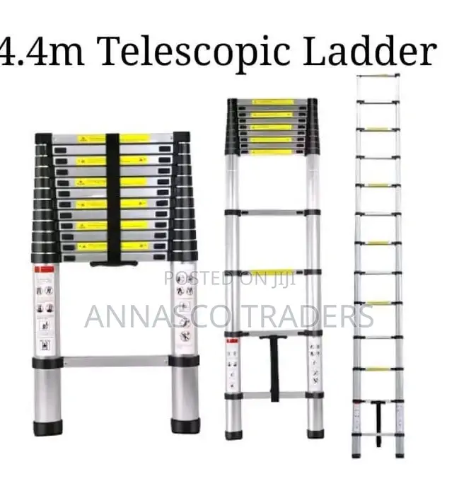 STRONG Aluminum 4.4m Telescopic Ladder Extension Ladder
