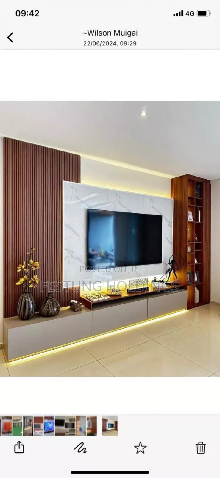 Elegant TV Wall Unit