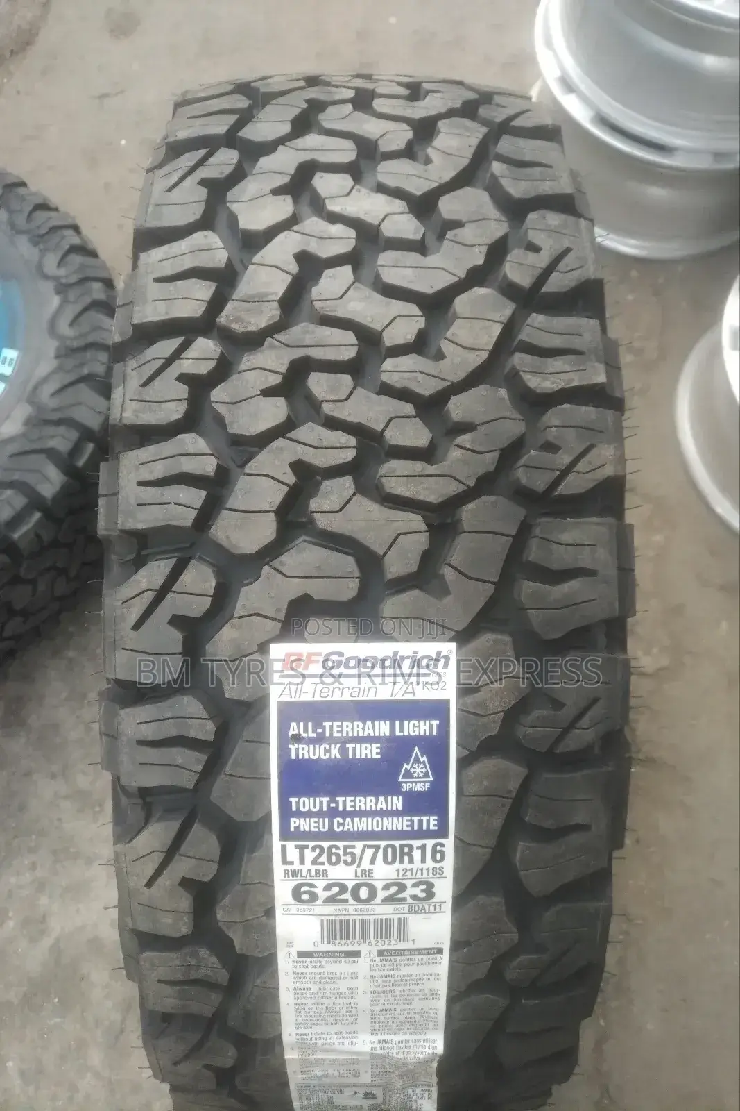 265 /70 R16 Bf Goodrich Tyres