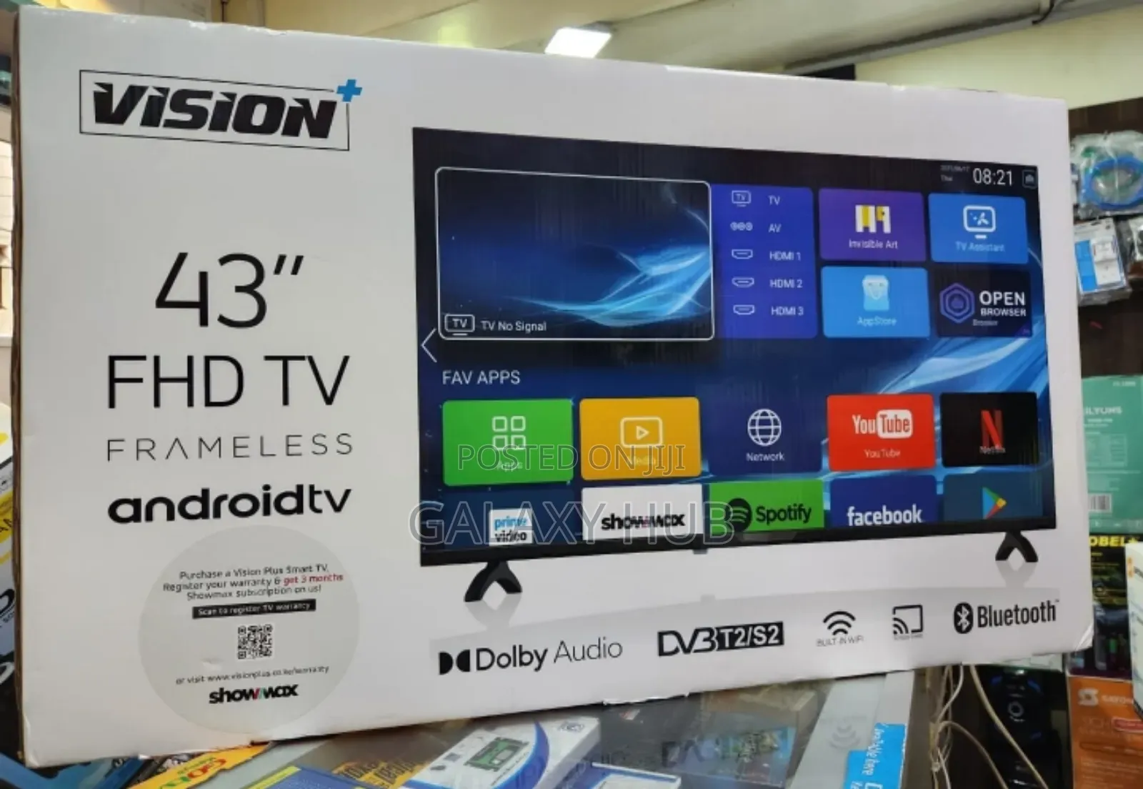 Vision 43" Smart Android With Bluetooth