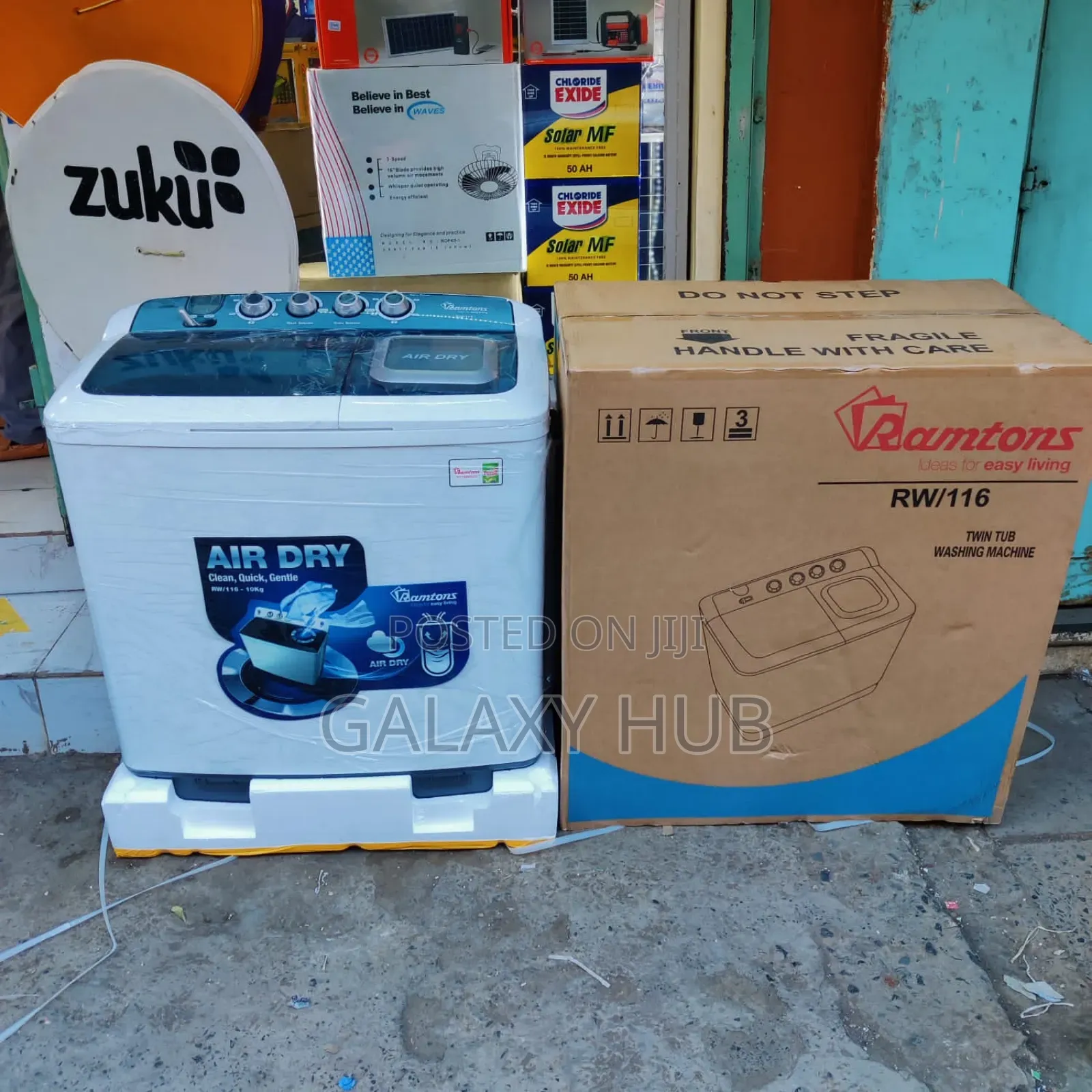 Ramtons Washing Machine Twin Tub 10kg With Air Dryer