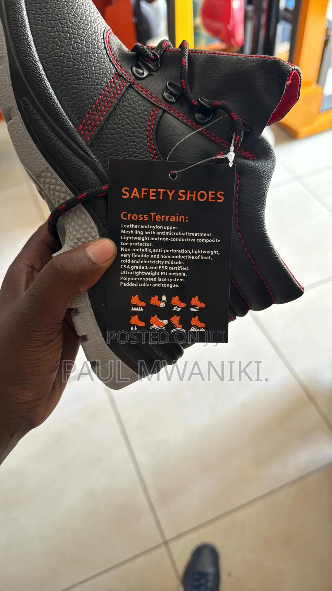 SAFETY SHOES -available In All Sizes.