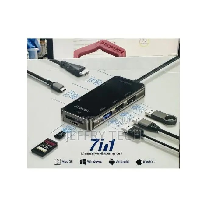 Promate 7-in-1 USB-C Hub
