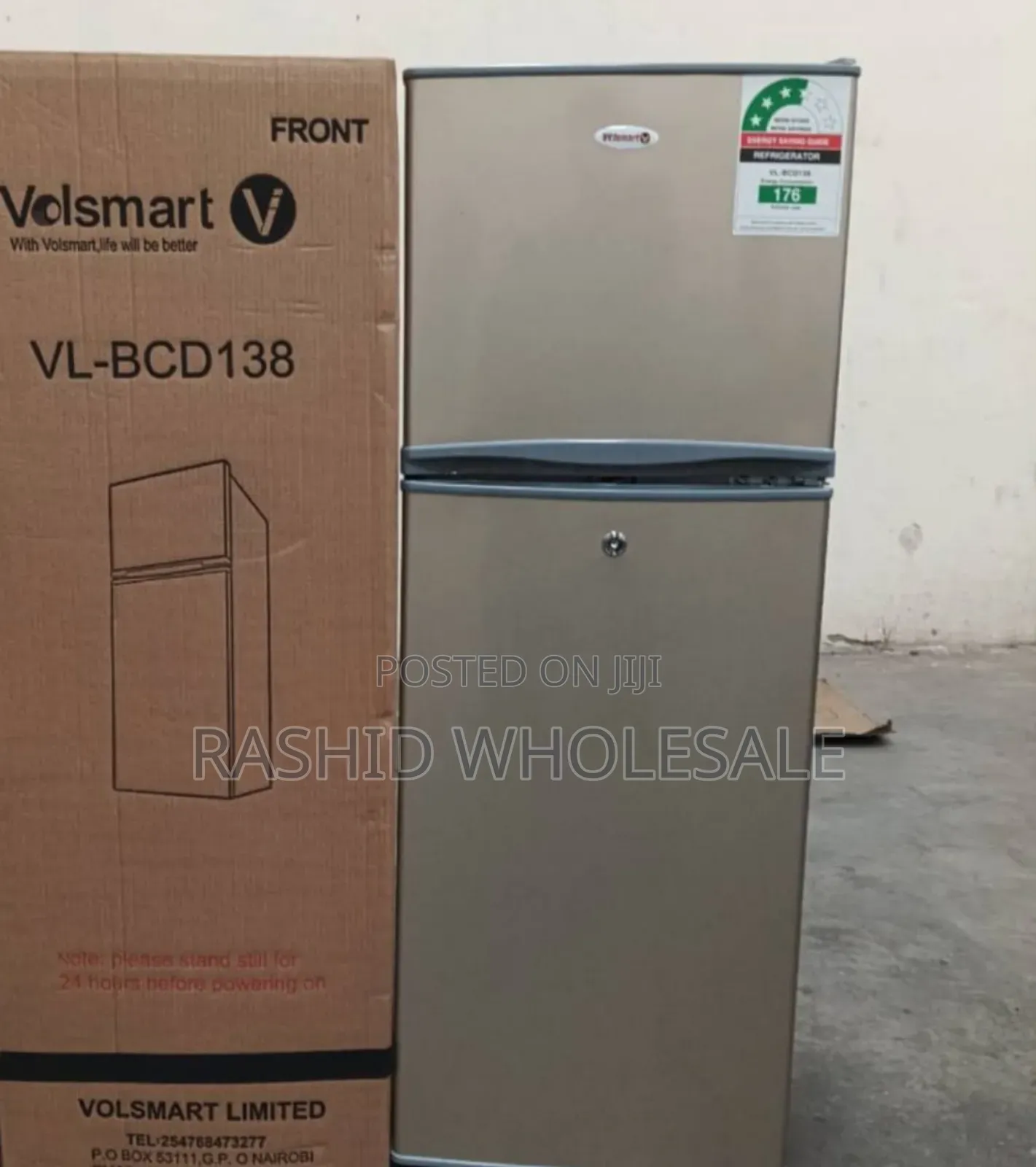 Fridge New 138l Volsmart.Double Door