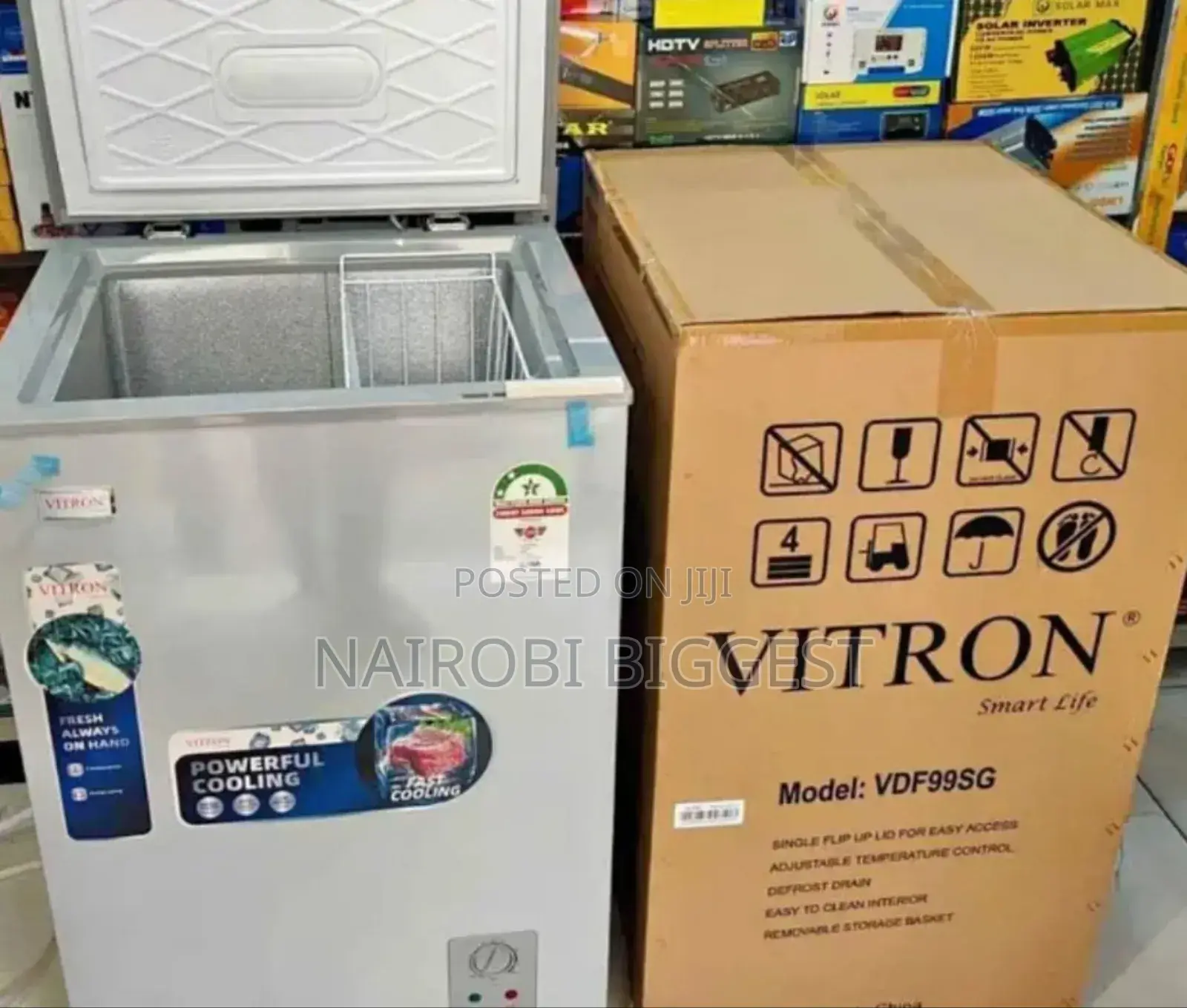 Vitron 99 Litres Grey Freezer