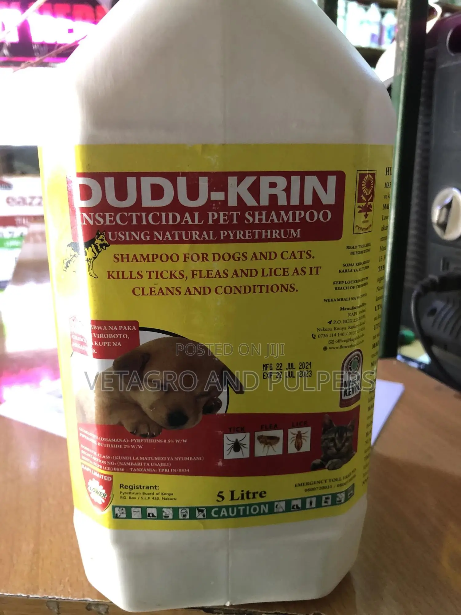 Dudu-krin Pet Shampoo 5ltr