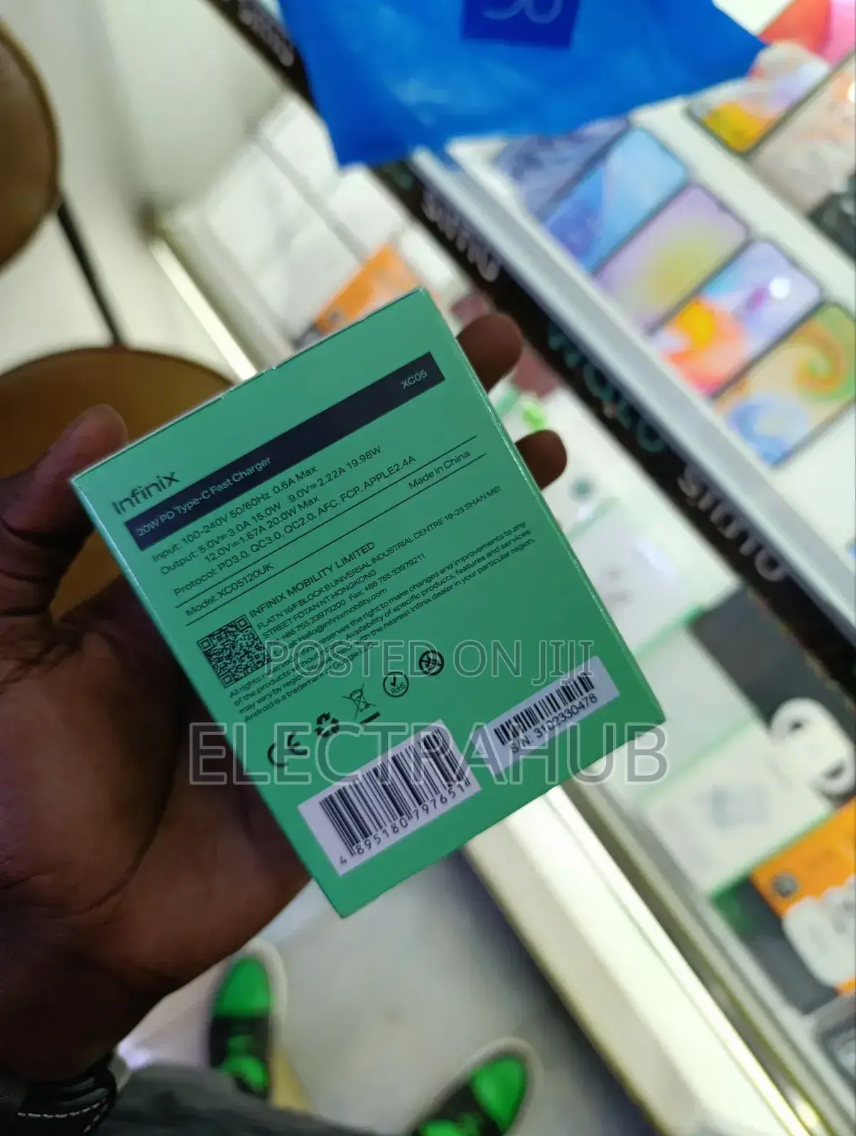 Infinix XC05 20W PD Type C Kit Fast Charger New and Sealed.
