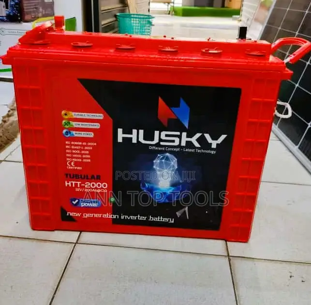 Original Husky 200ah 12v Tall Tubular Heavy Duty Battery