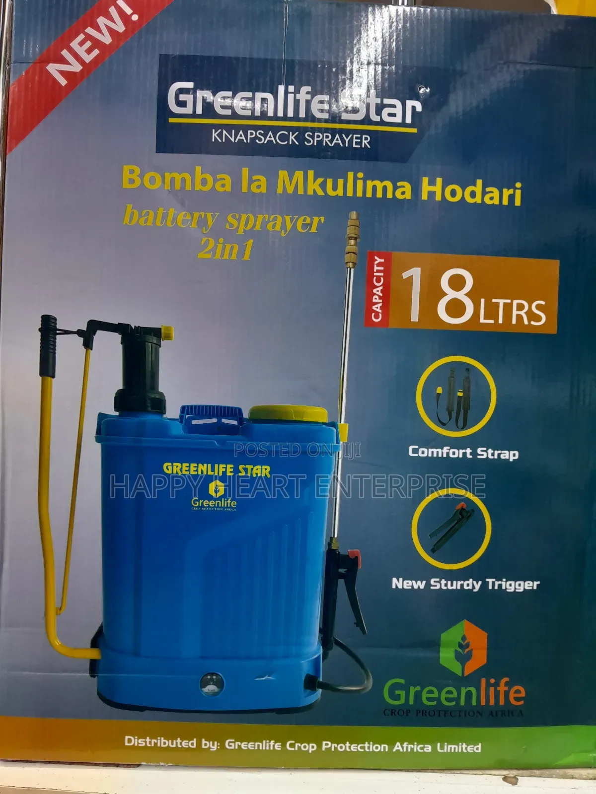 Greenlife Star Eletric Knapsack 18litres High Quality