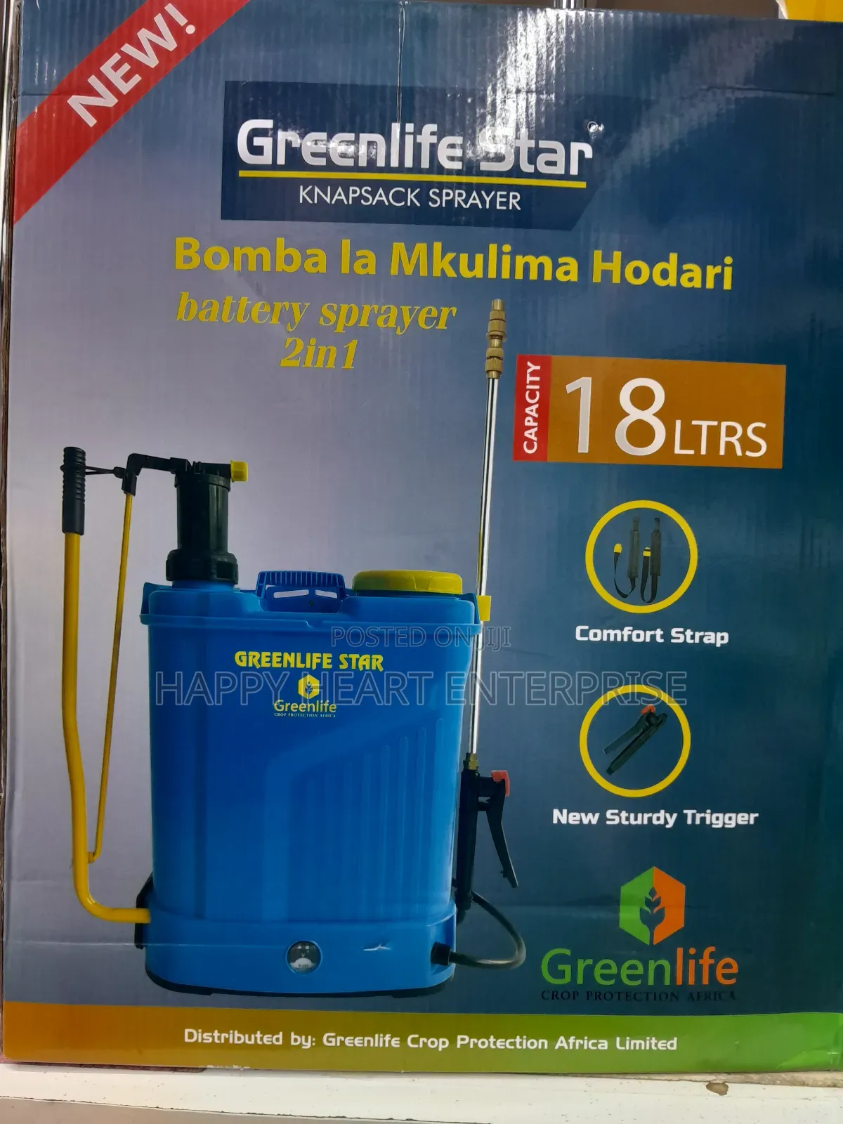 Greenlife Star Eletric Knapsack 18litres High Quality