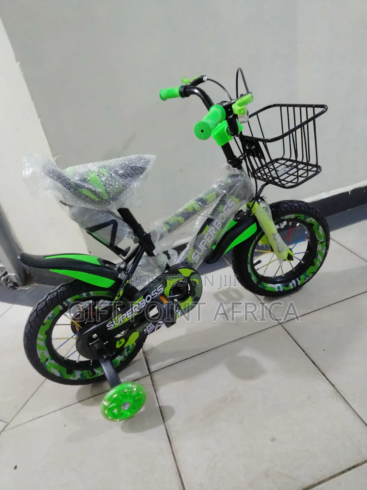 Kids Bike Size 12" With Training Wheels