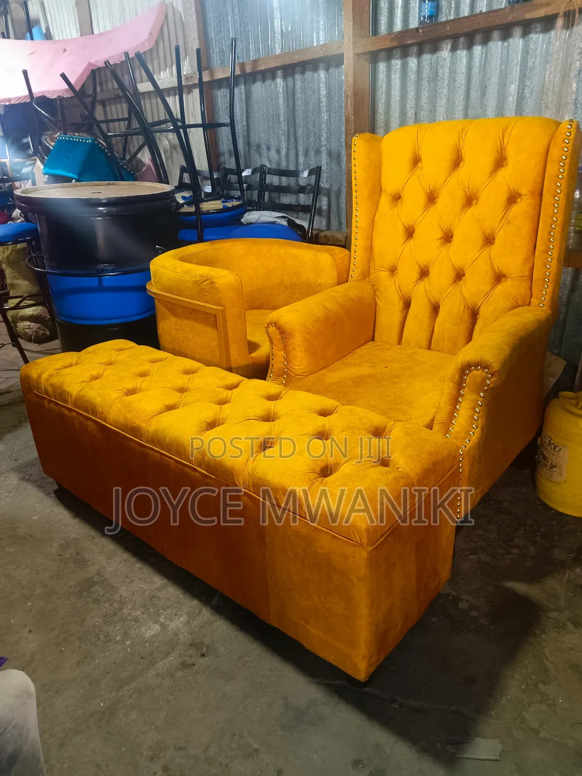 Pedicure Seat, Manicure Seat and a Waiting Bench 