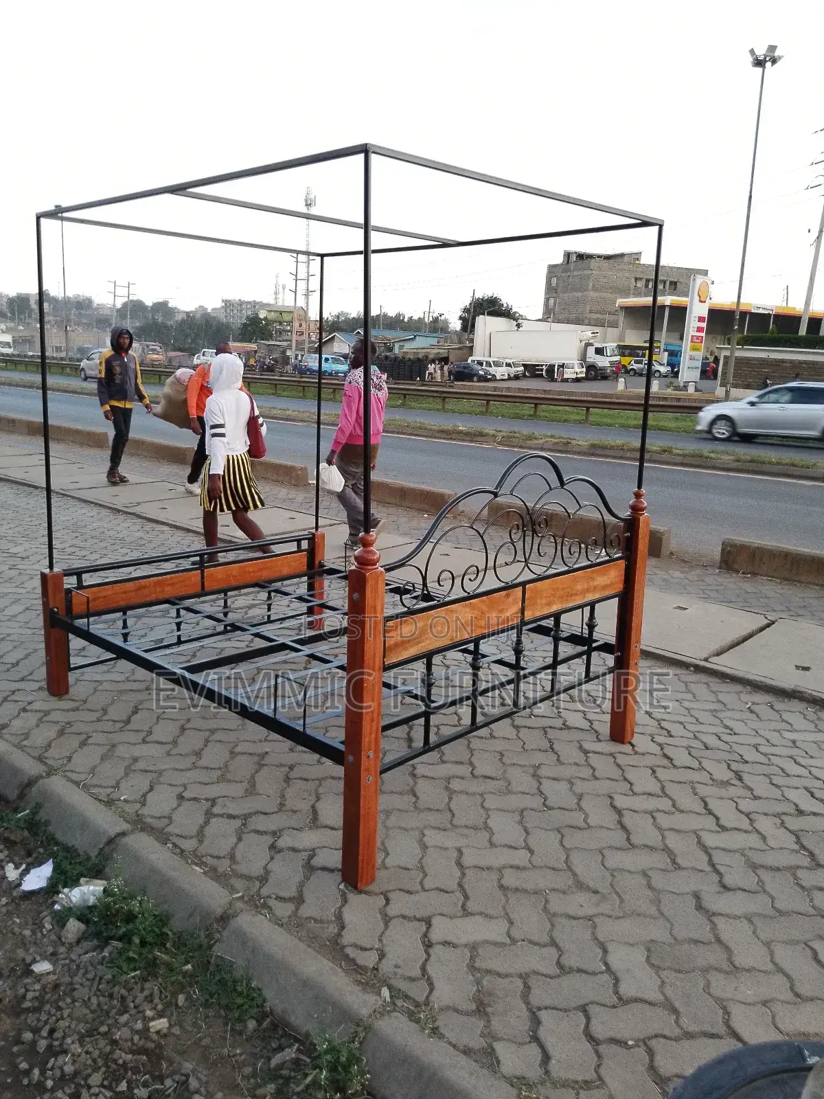 Canopy Metal Beds Bedroom Queen Size Metal Beds