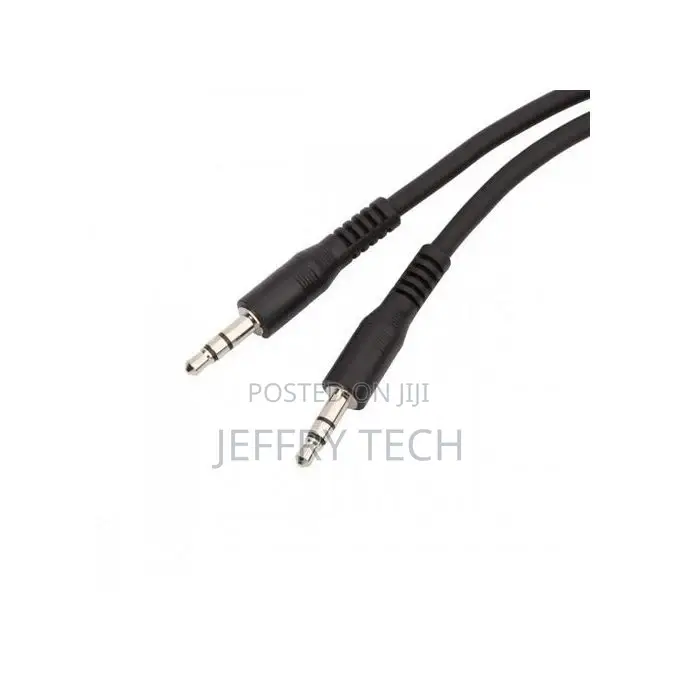 Auxiliary Audio MP3 Cable - 1 Meter - Male/Male -/Black