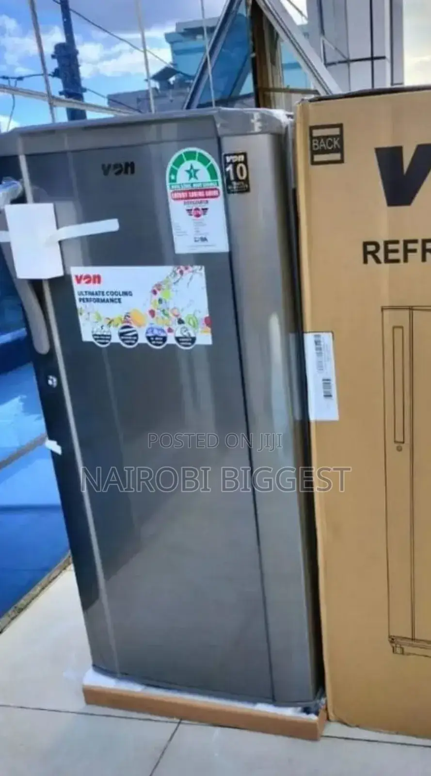 Von 185litres Grey Fridge