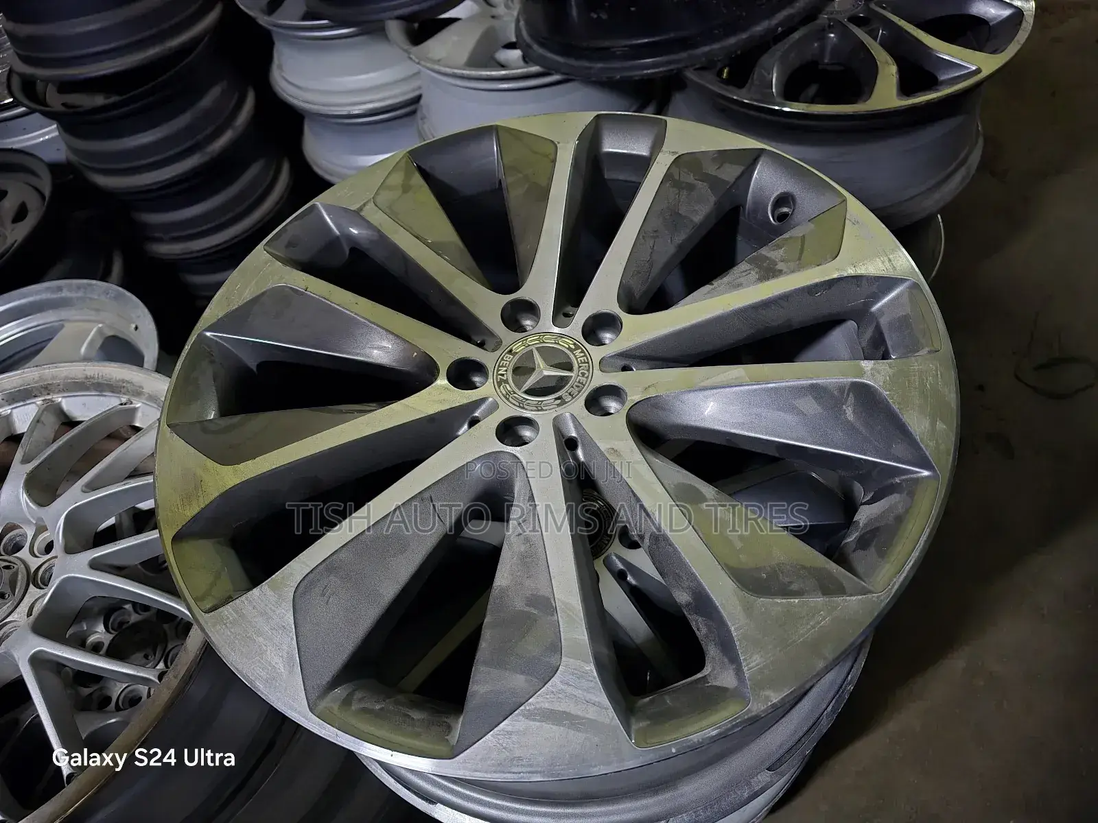 Gray Silver Mercedes Benz Standard Rims Set
