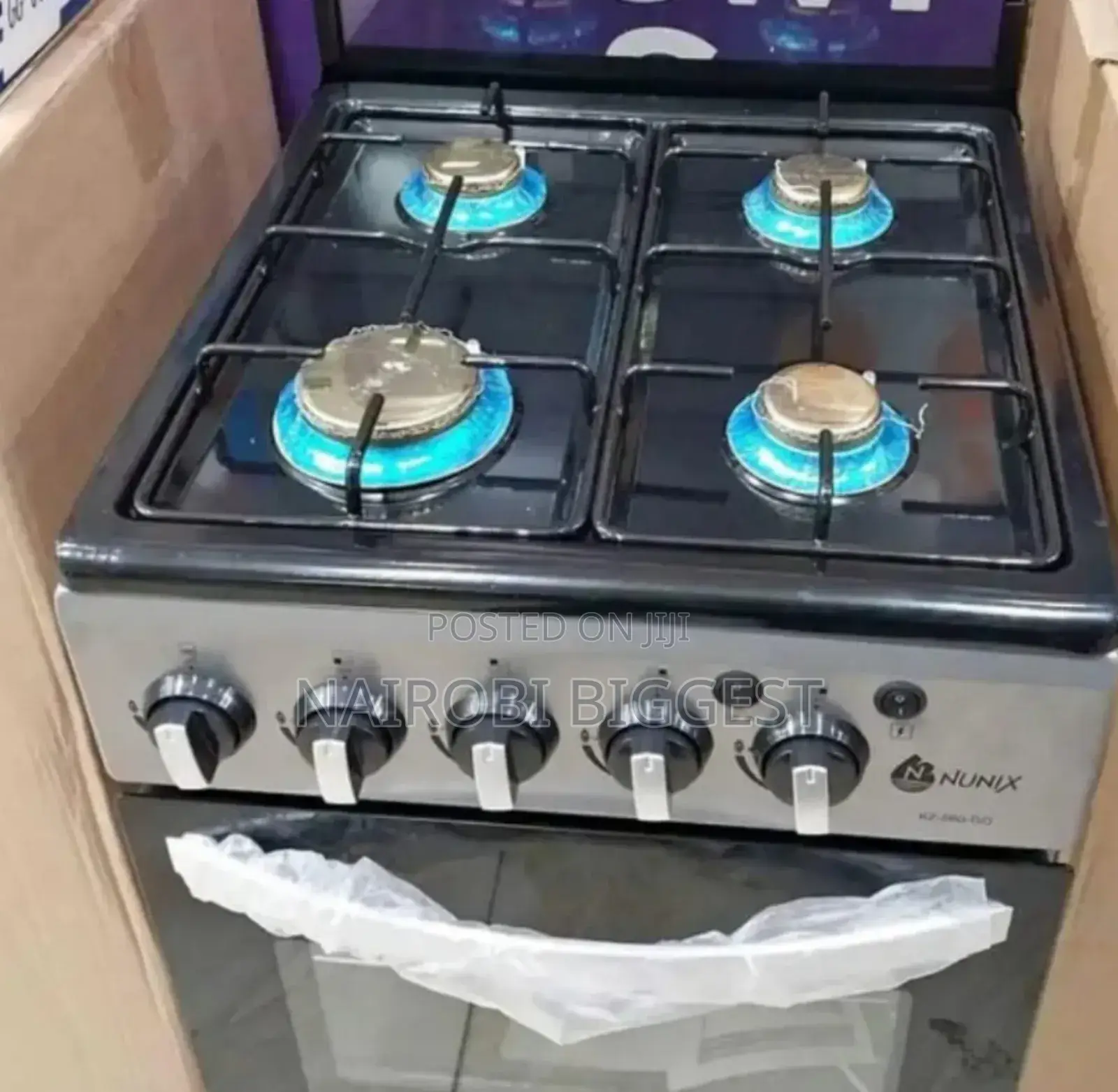 Nunix 4 Burner Full Gas Cooker