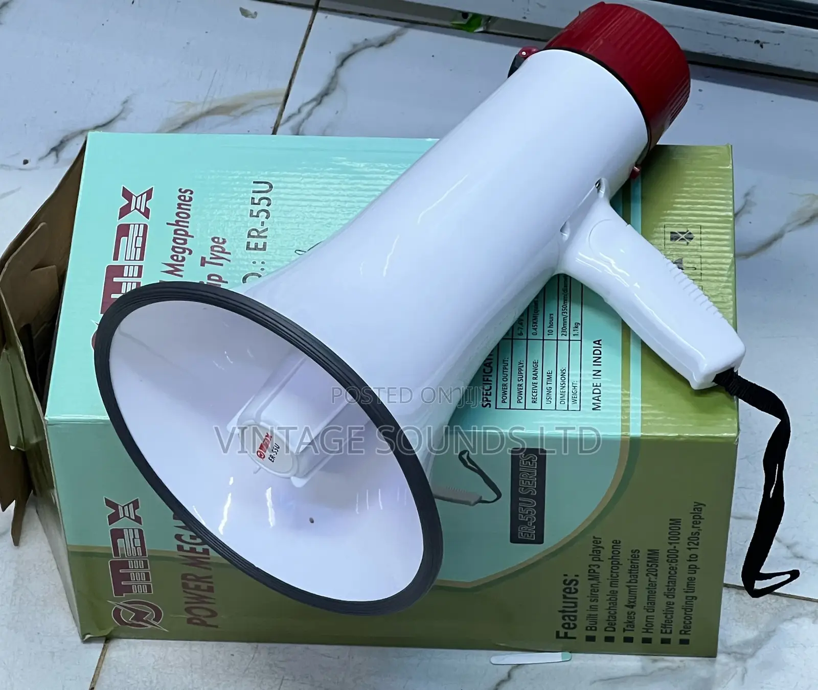 Max Rechargeable Megaphone 25watts With USB
