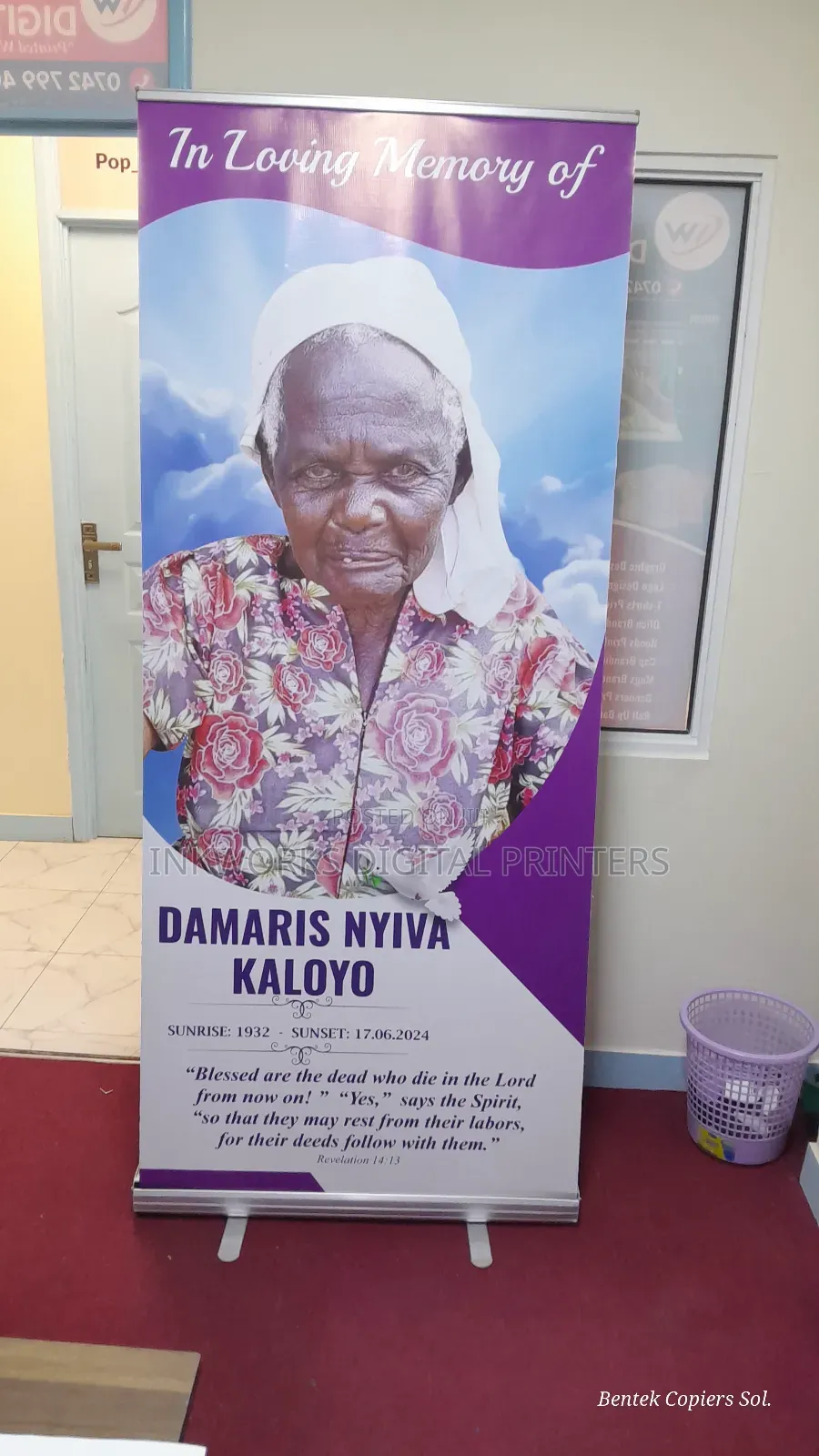Burial Roll Up Banner Printing