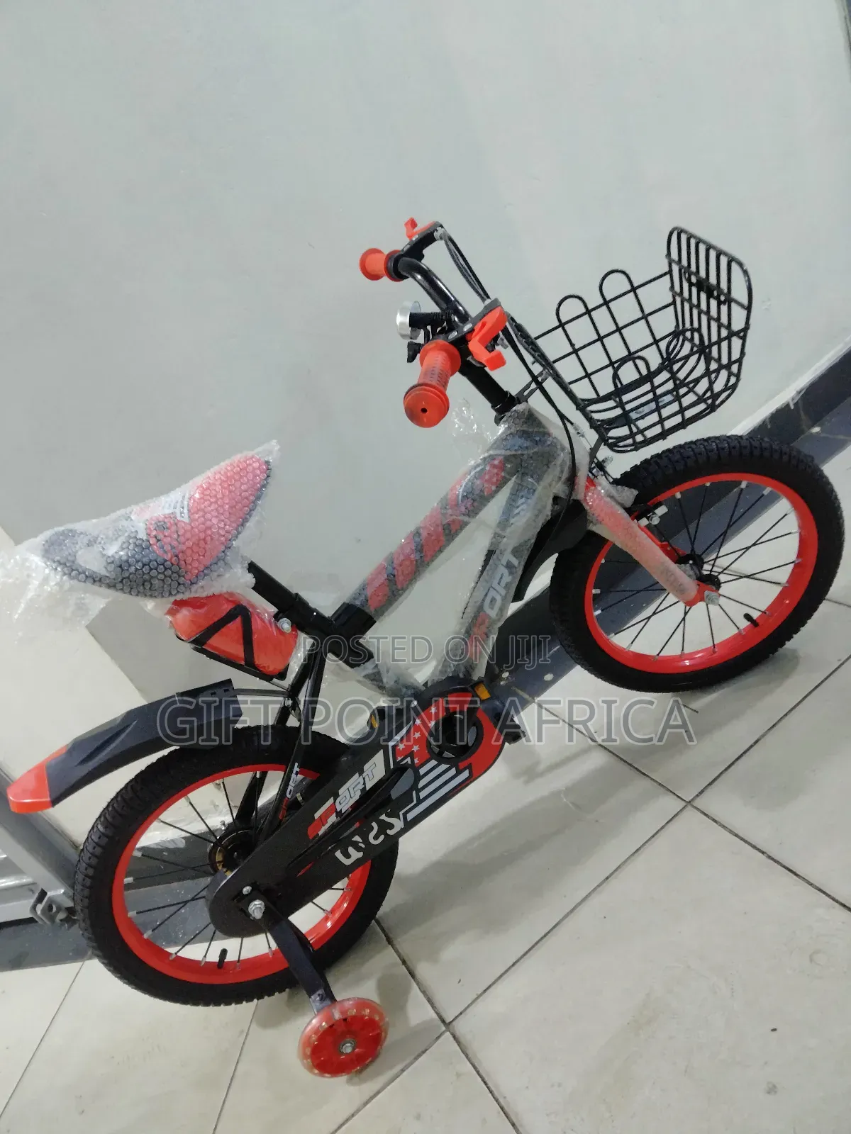 Bike Size 16" With Adjustable Seat for Kids