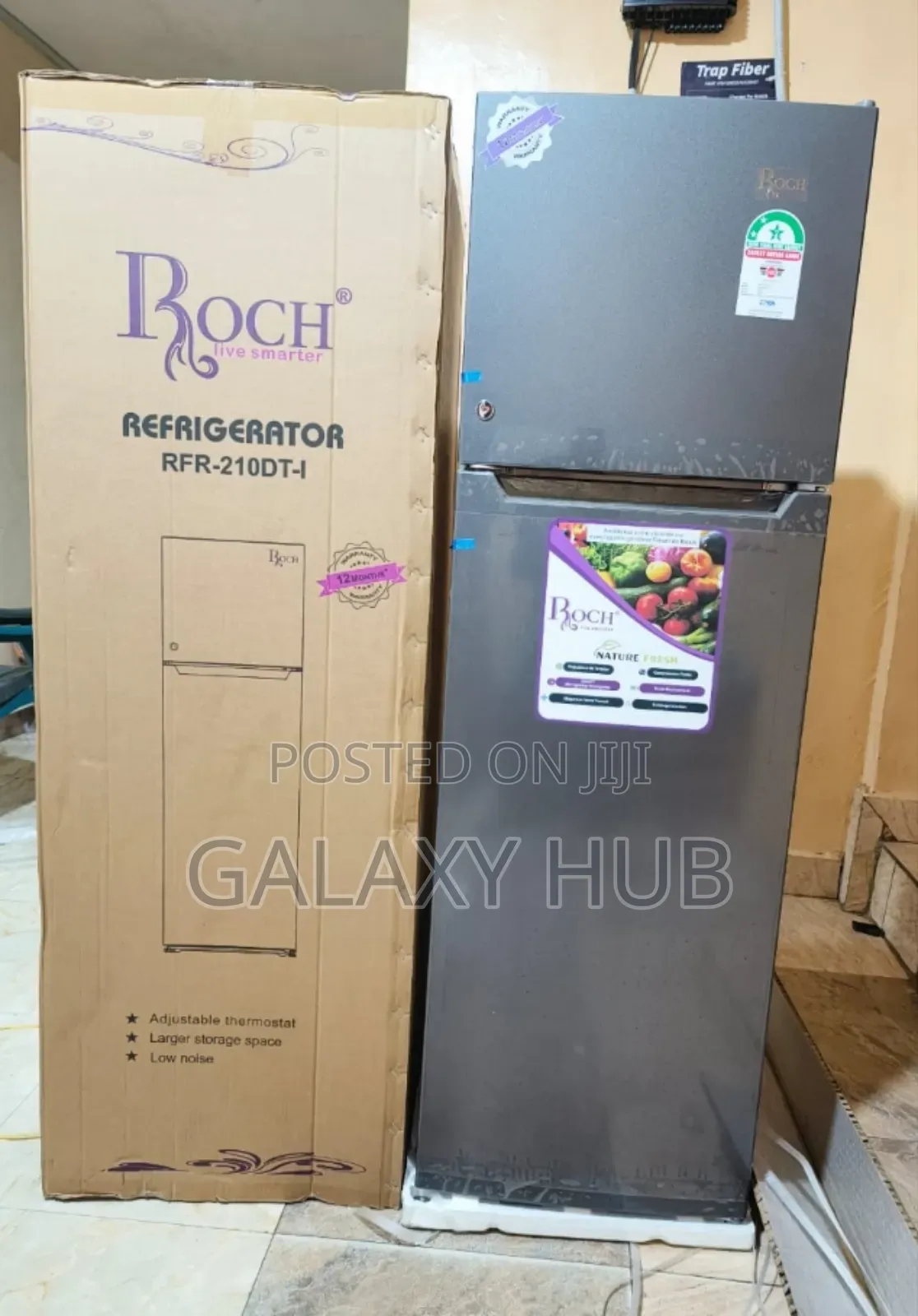 Roch RFR-210-Dt-I Double Door Refrigerator, 170l Top Freezer