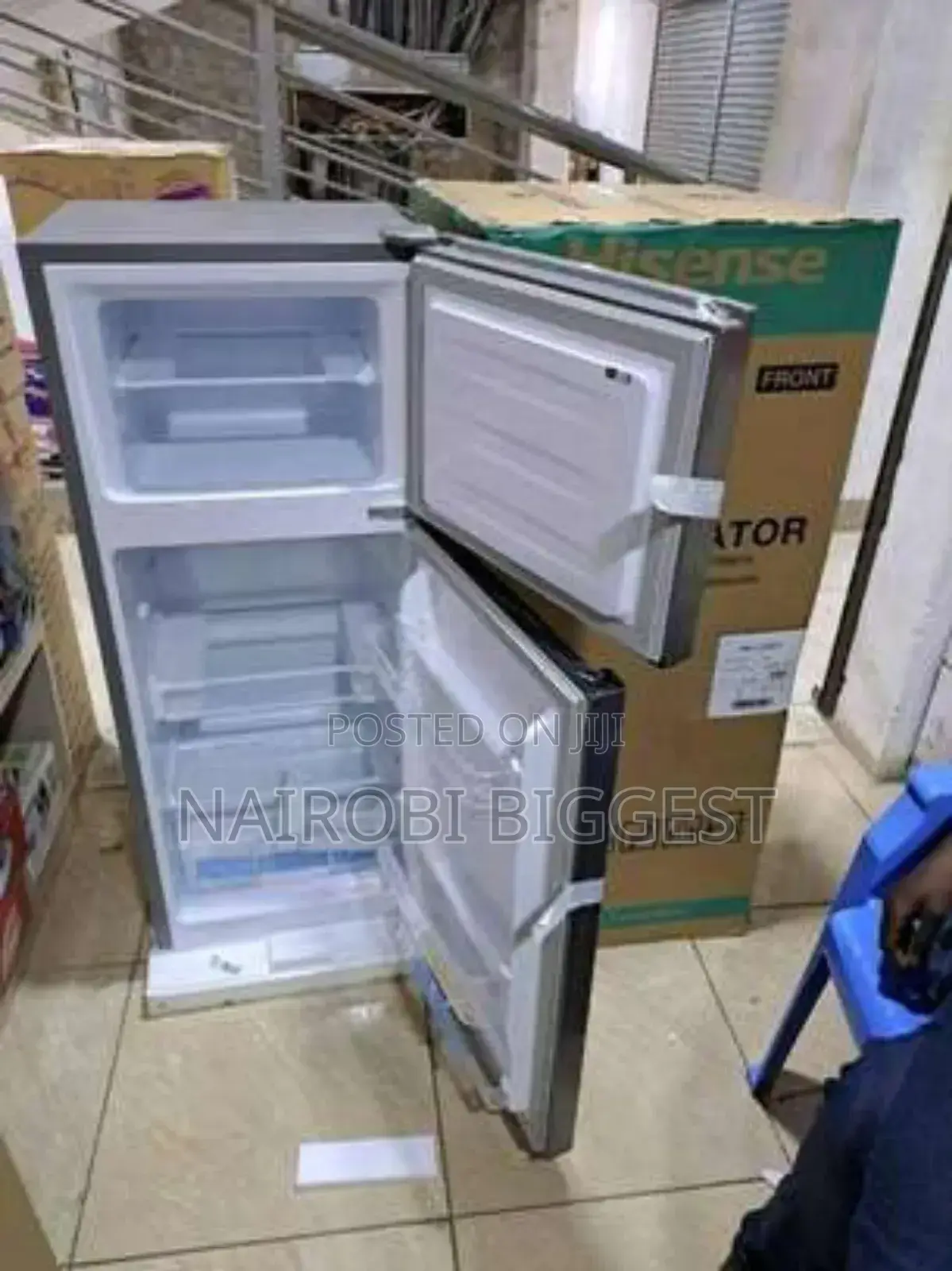 Hisense Silver 154l Double Door Energy Saver Fridge