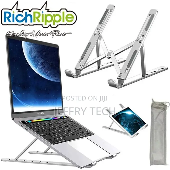 Aluminum Alloy Portable Laptop Stand Adjustable Height Folda