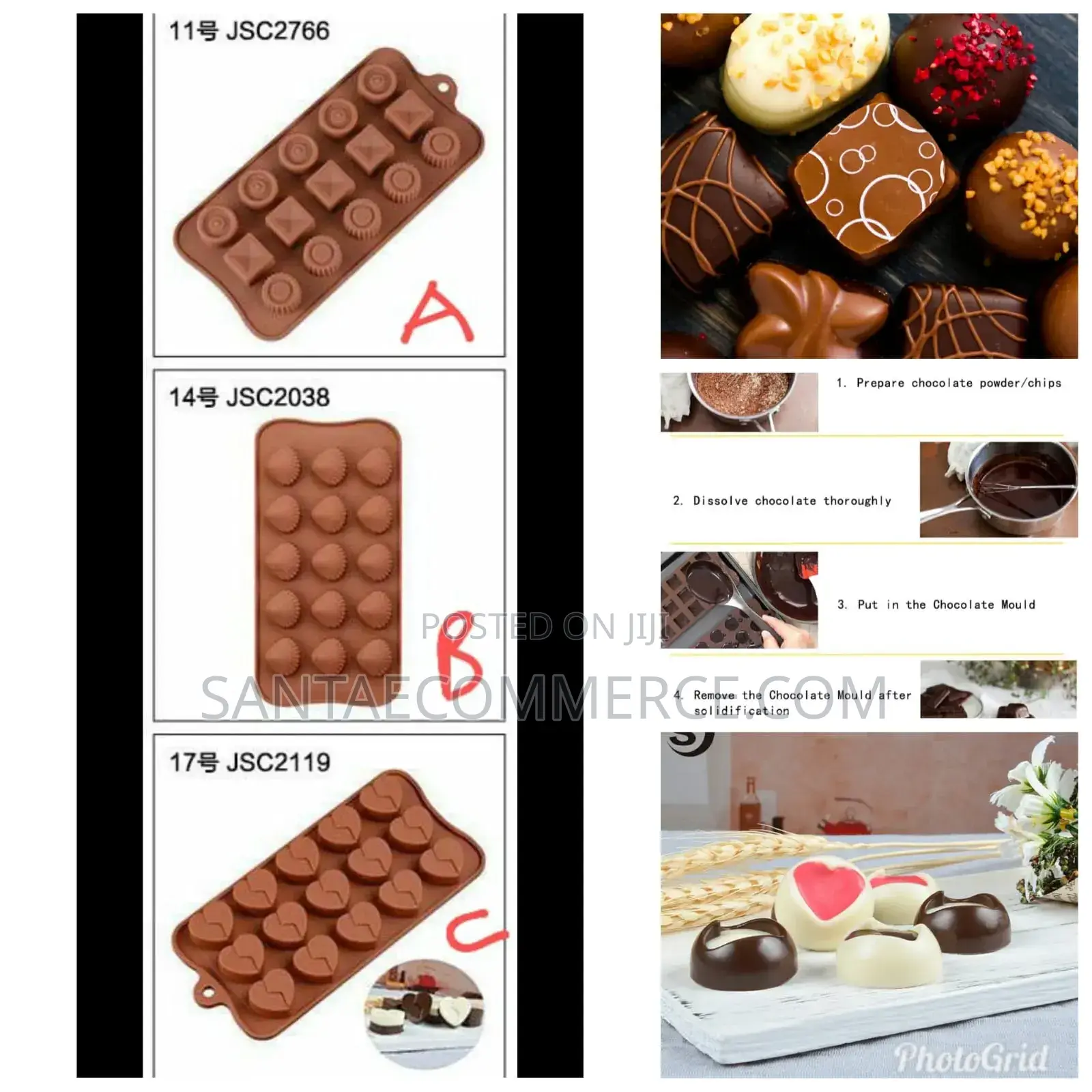 Silicone Chocolate Moulds