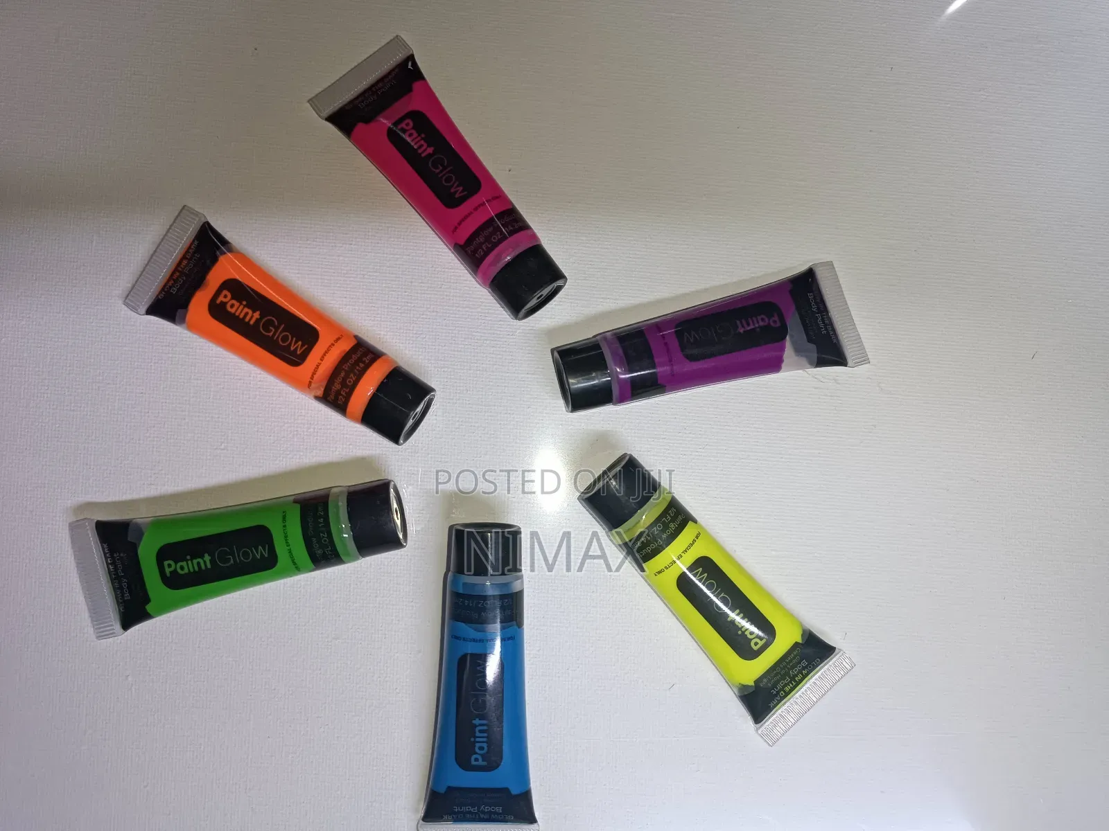 UV Paint Glow Assorted Colours 6 Pack