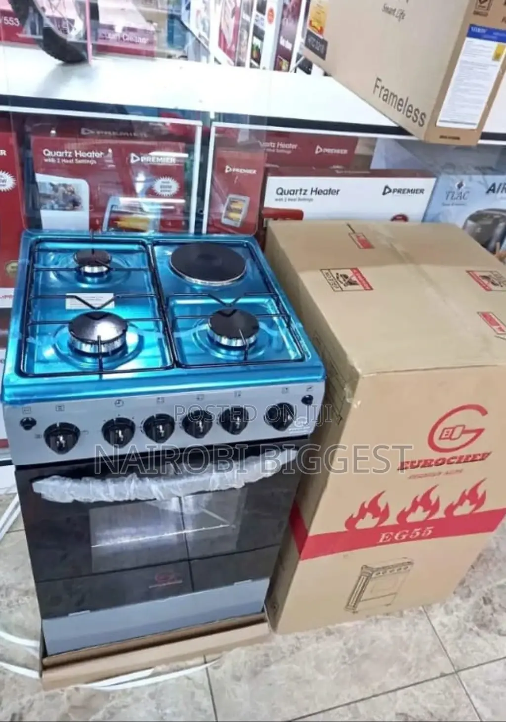 Eurochef 3+1 Standing 50×55cm Best Cooker