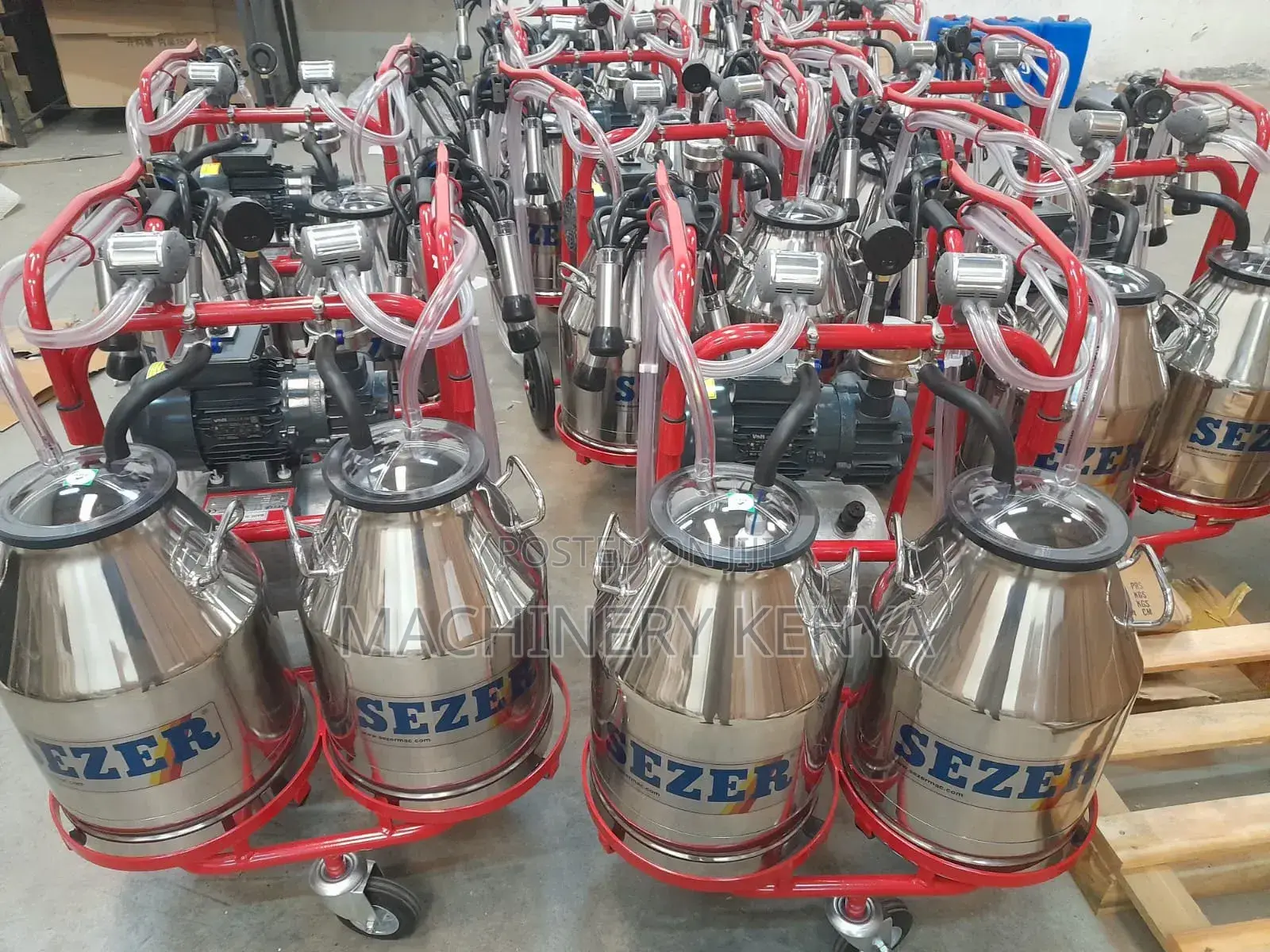 Sezer Milking Machine Double Buckets From Turkey