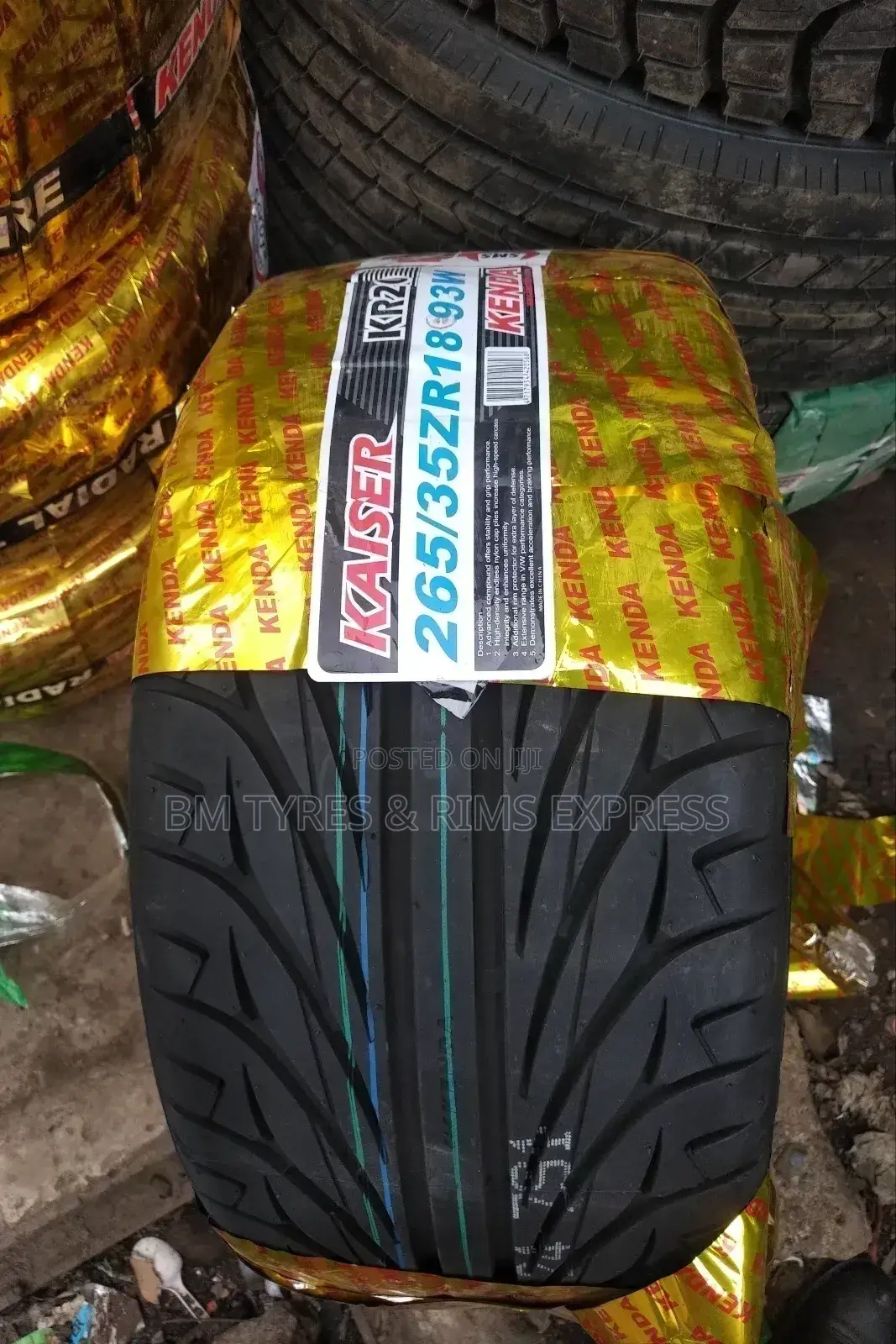 265 /35 R18 Kenda Tyres.