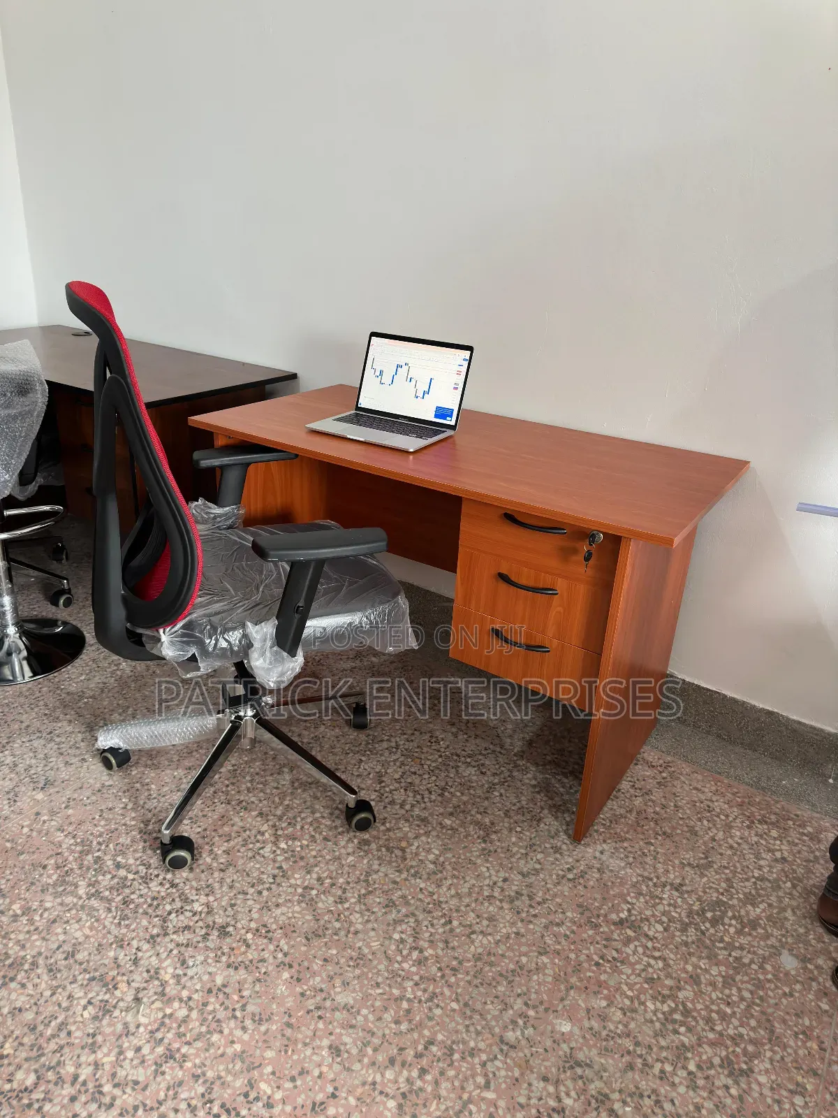 1.2 MTRS Office/Home Study Desk Plus Mid Back Office Chair