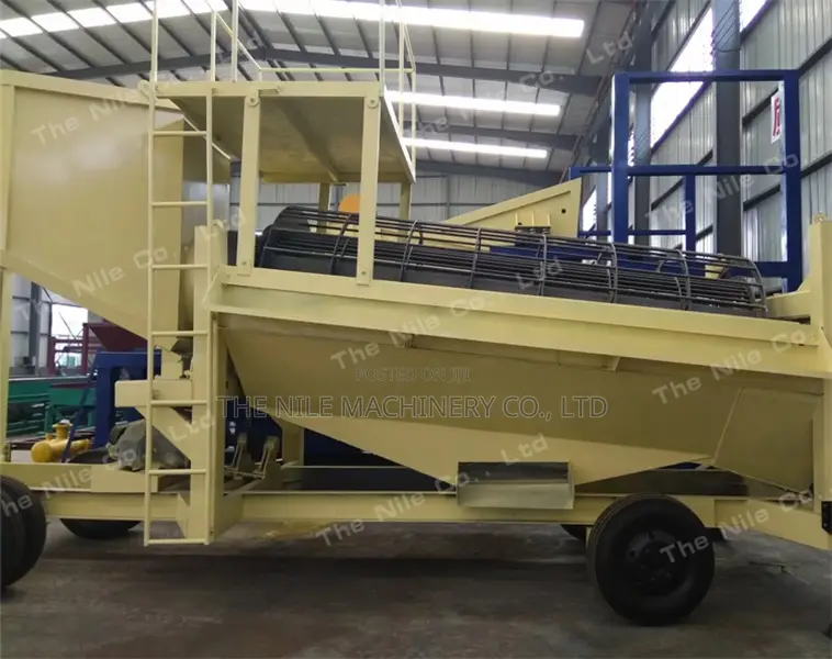 Mobile Placer Gold Mining Plant Compound Trommel Screen