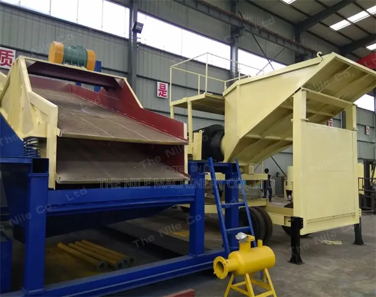 Mobile Placer Gold Mining Plant Compound Trommel Screen