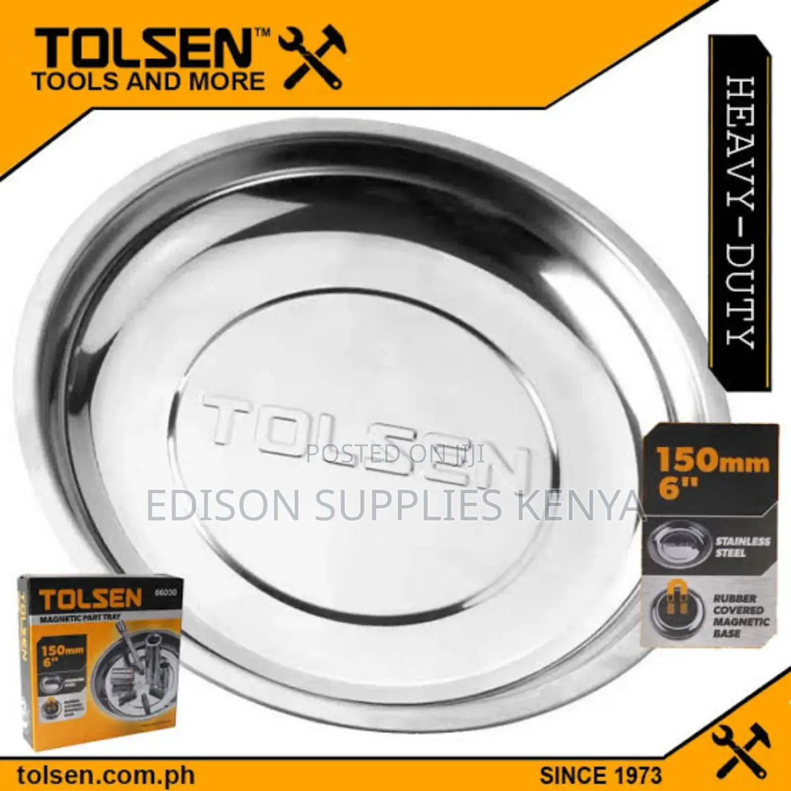 Tolsen Magnetic Part Tray 6" , Magnetic Tray Screws Magnet