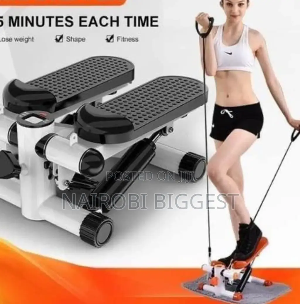 Mini Stepper With Resistance Bands