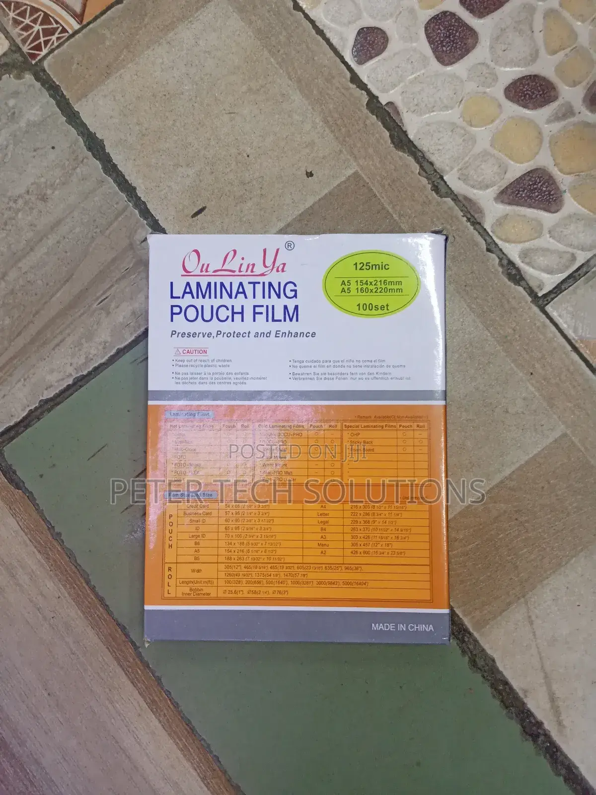 Laminating Pouch Film A5 100s Nine/Golden Star/Gem
