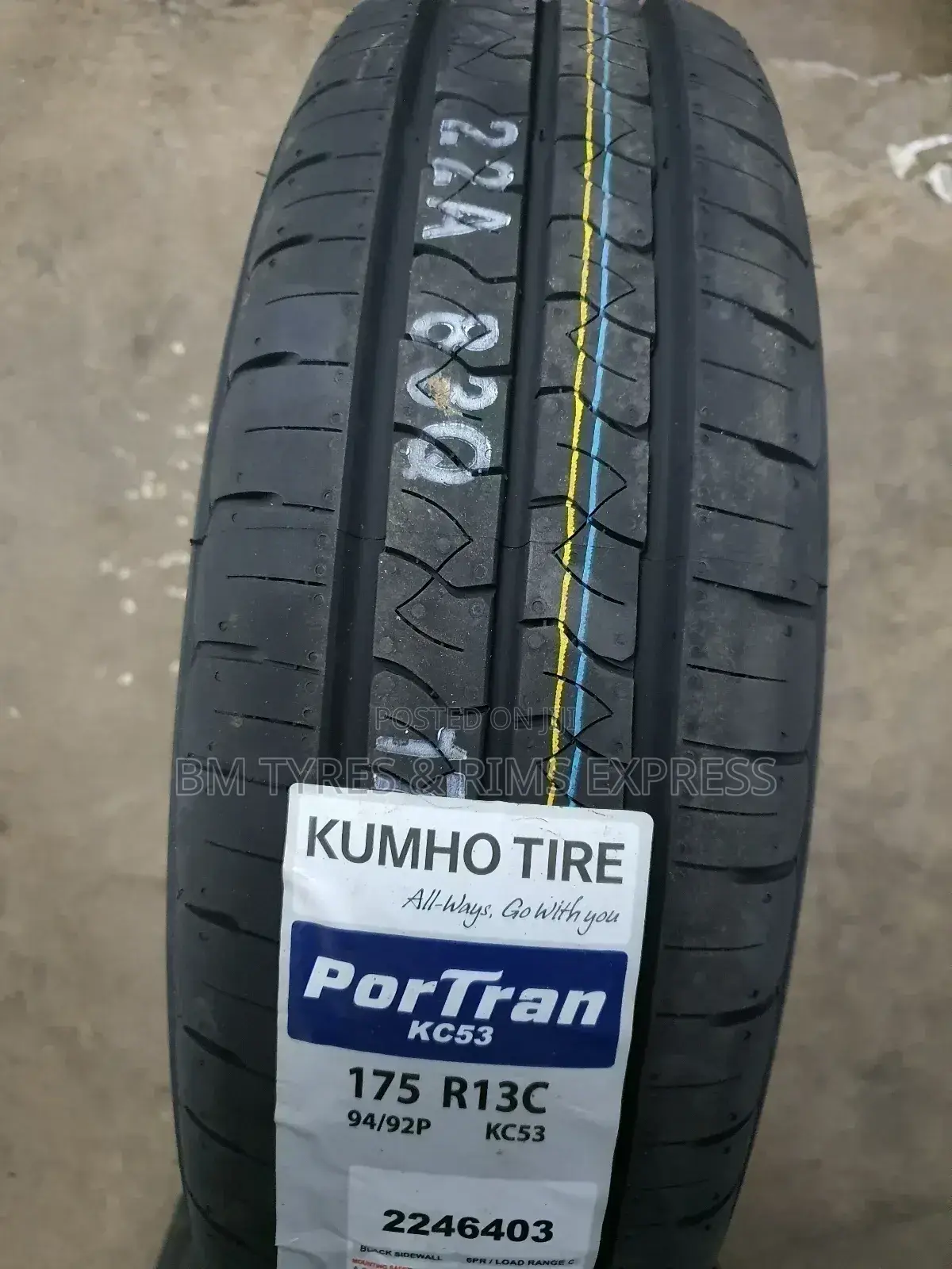 173 R13 Khumo Tyres (Commercial)