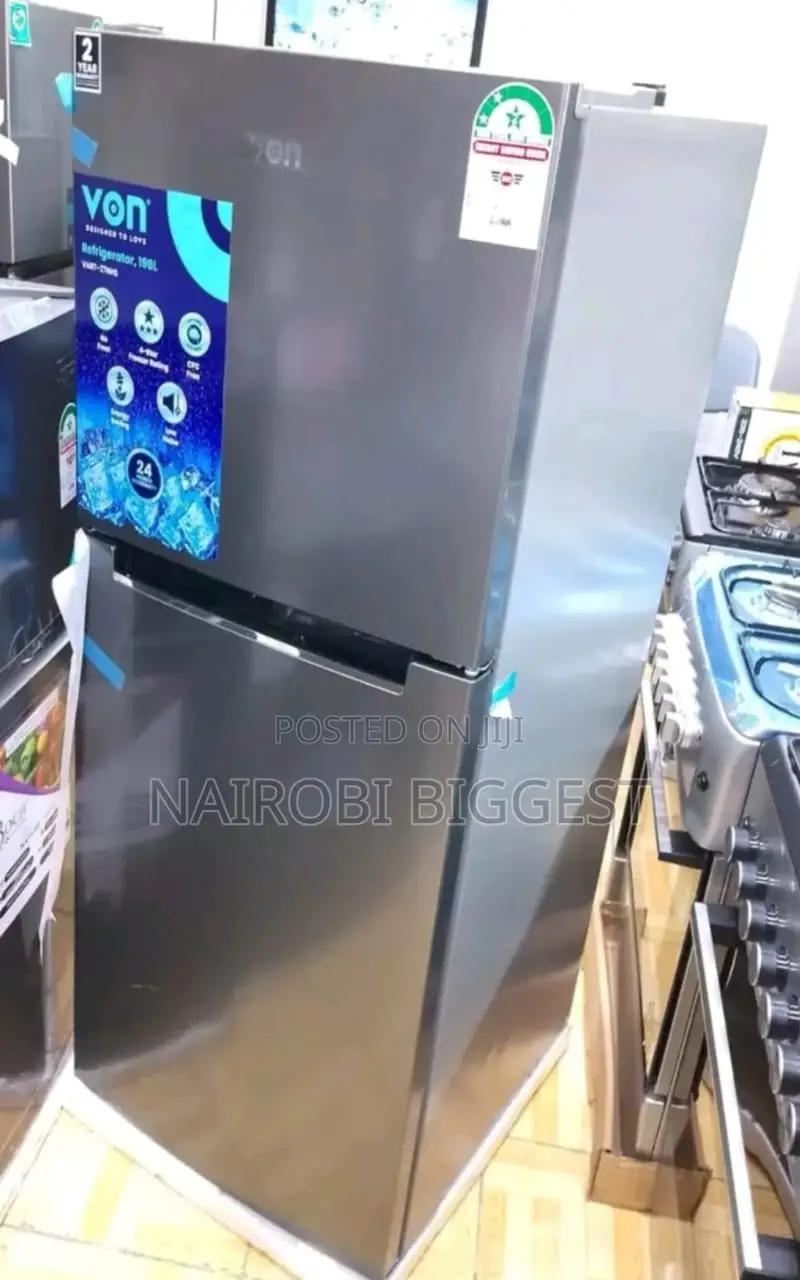 Excellent Von 255litres Double Door Fridge