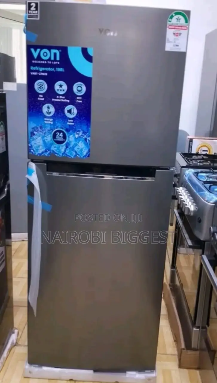 Von 255 Litres Double Door Fridge