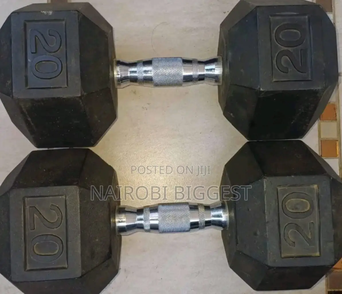 20kg Hexagonal Dumbbells Pair